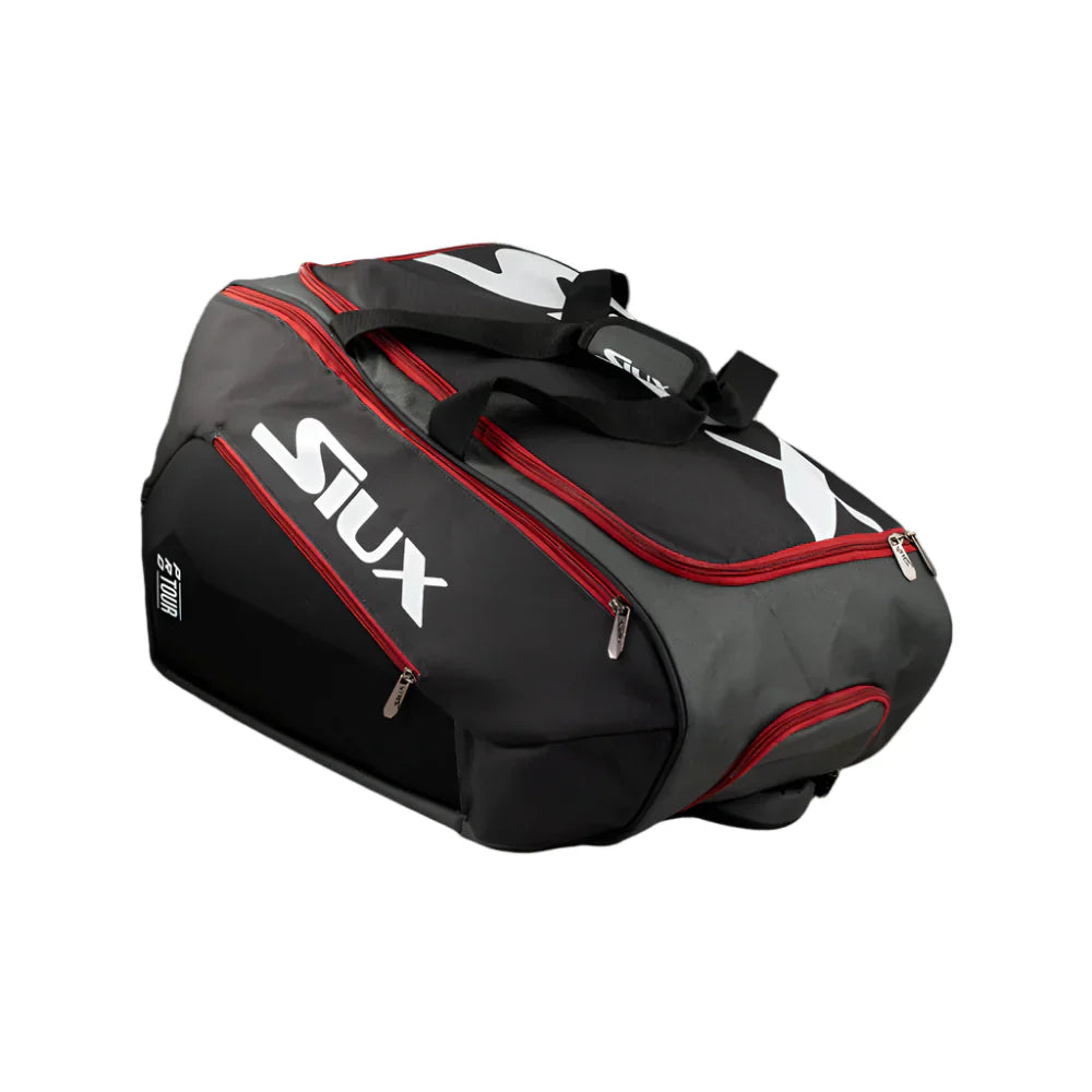 Siux Pro Tour Racket Bag - Black - Cover