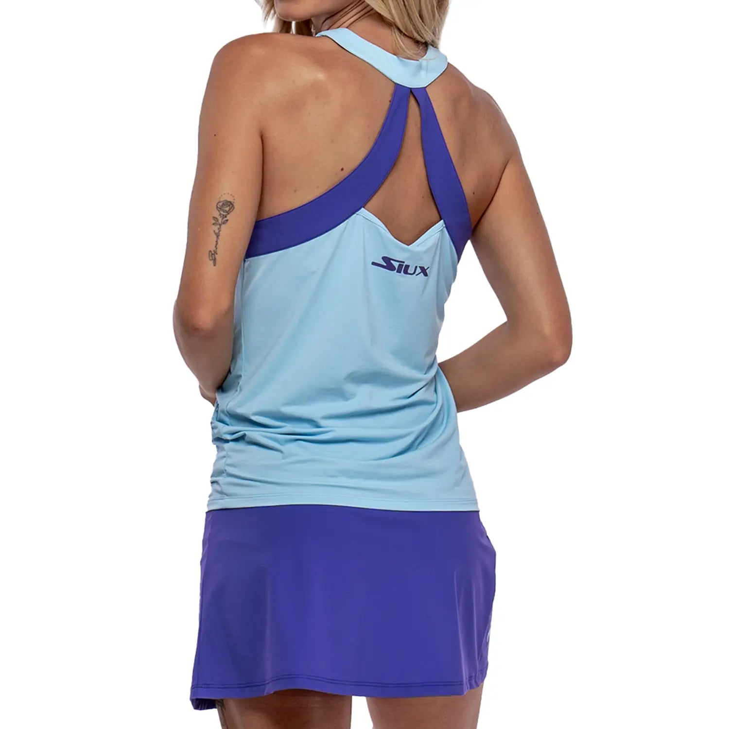 Siux Pleat Padel Tank Top - Back