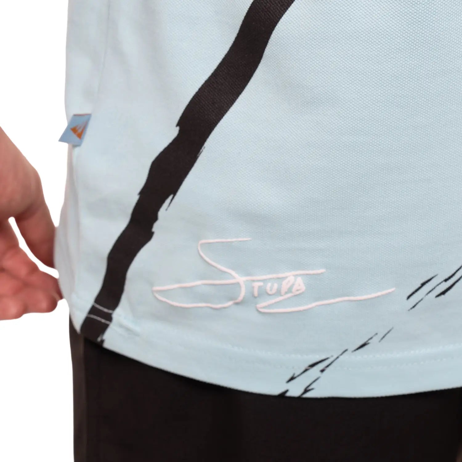 Siux Electra Stupa Cotton T-Shirt SS25 - Blue - Stupa Logo