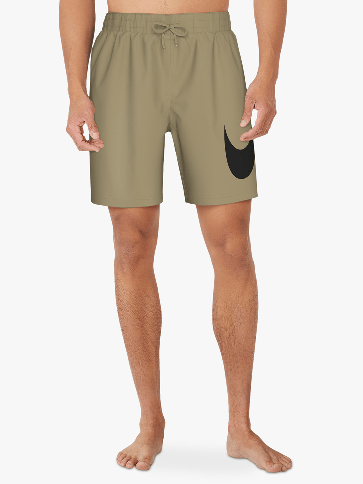 Nike Men's 7-Inch Parachute Beige Volley Swim Shorts - Quick Dry & Comfortable