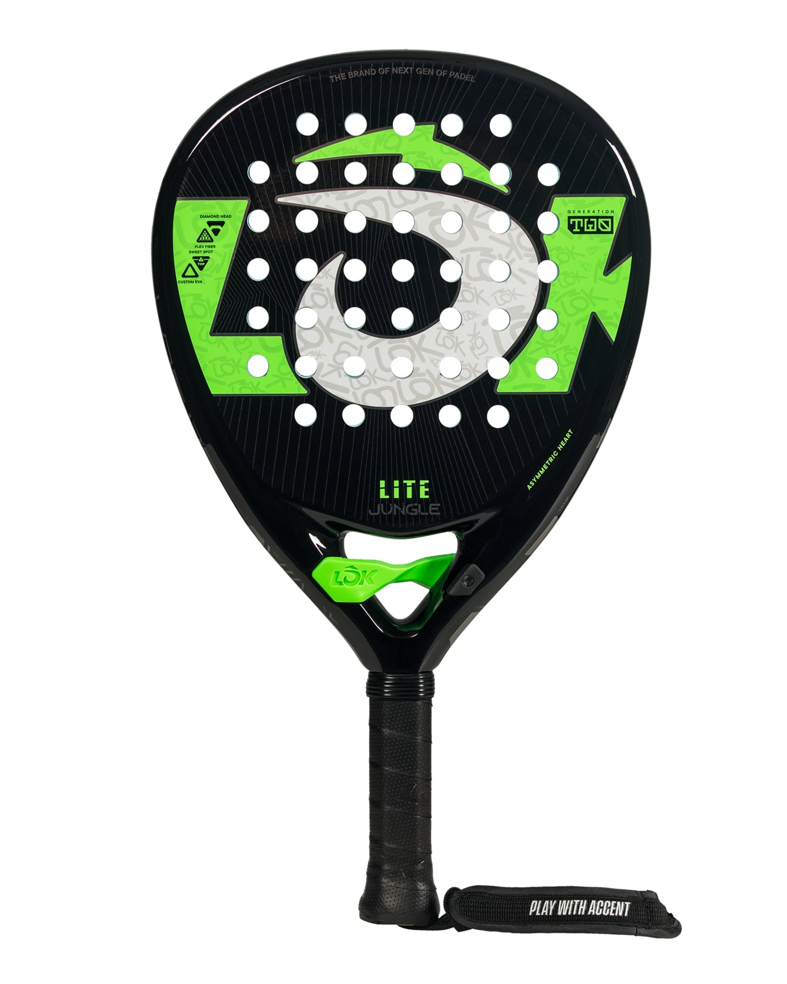 LOK Jungle Lite Padel Racket - Face