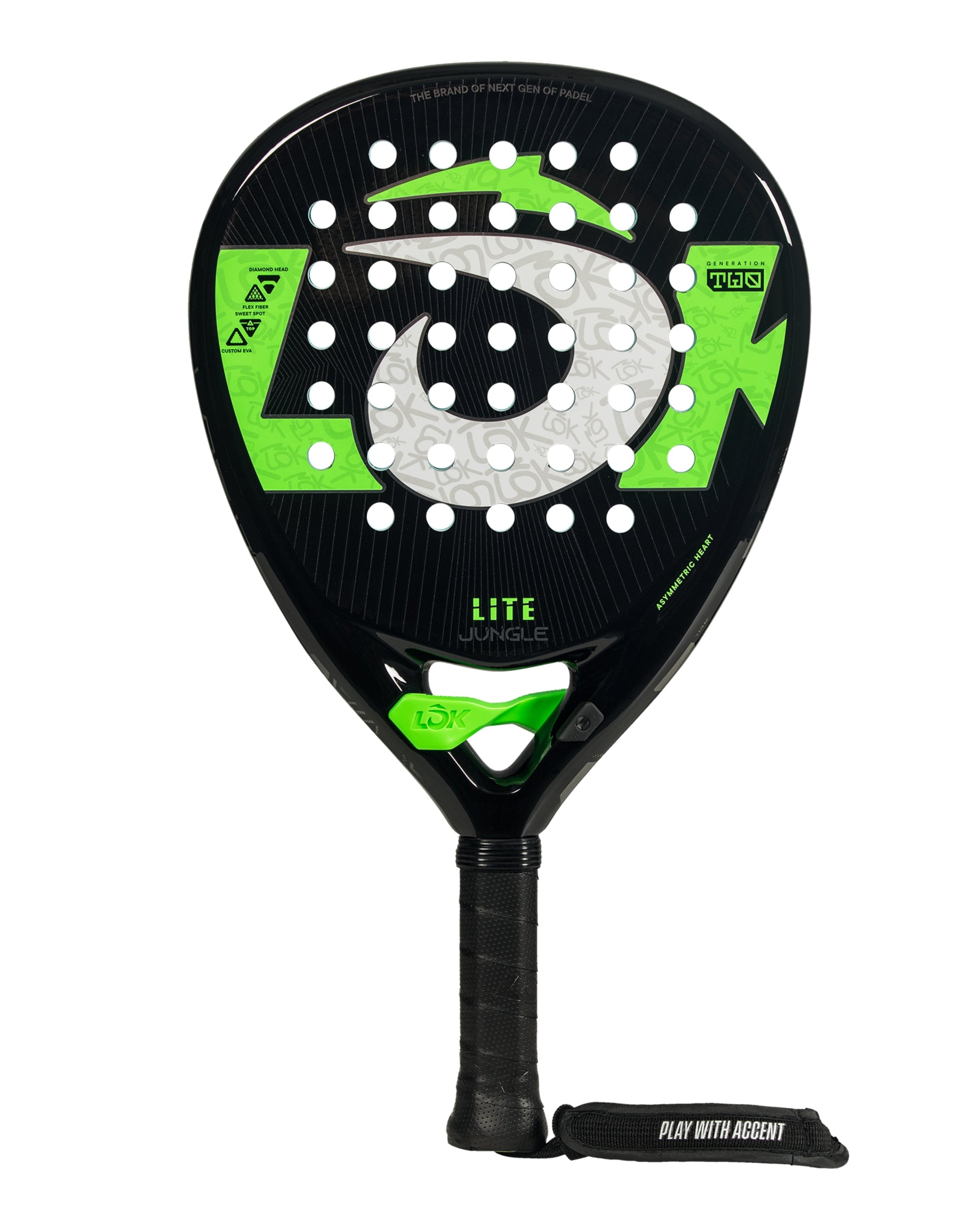 LOK Jungle Lite Padel Racket - Face