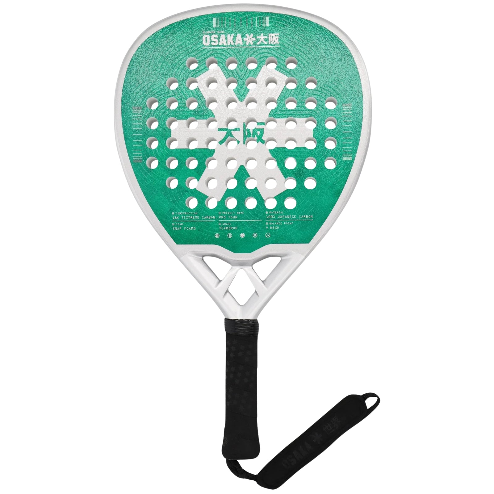 Osaka Pro Tour Power Padel Racket - Aquatic - Cover