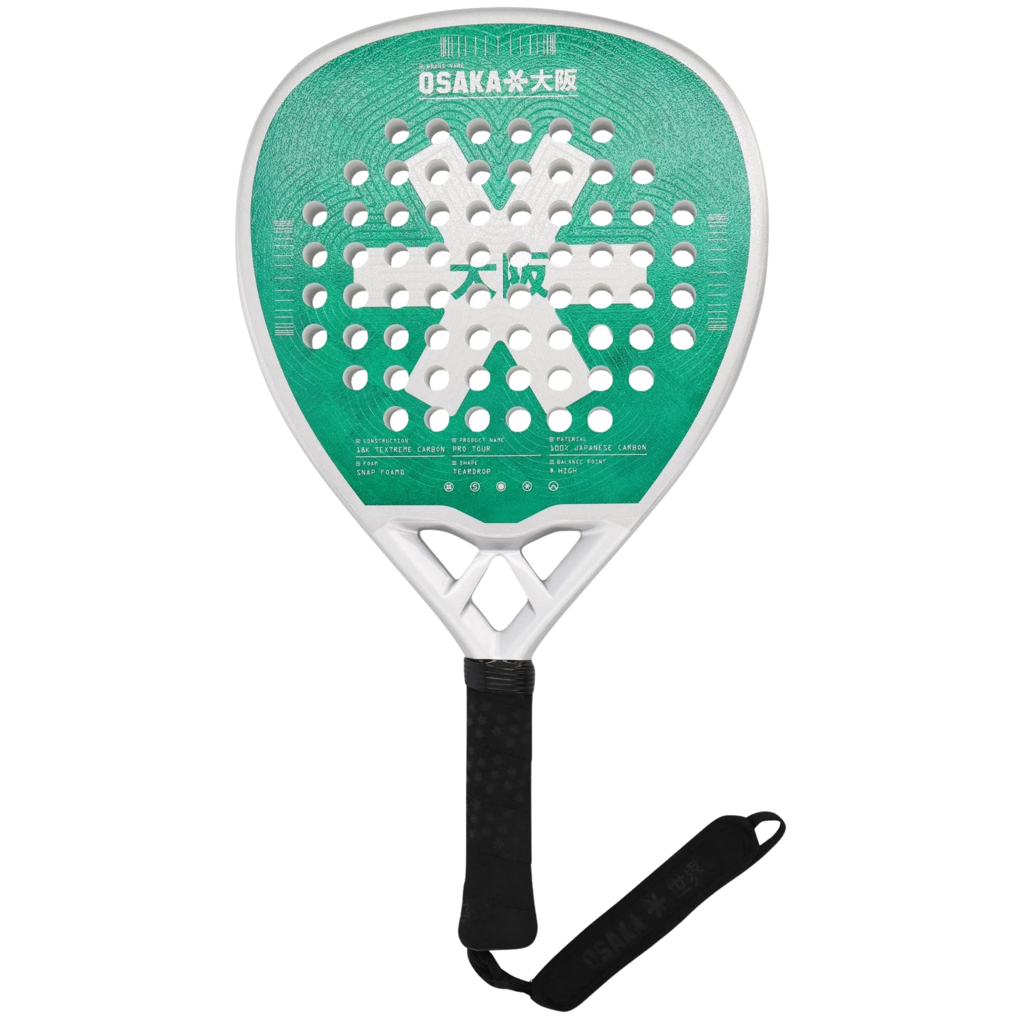 Osaka Pro Tour Power Padel Racket - Aquatic - Cover