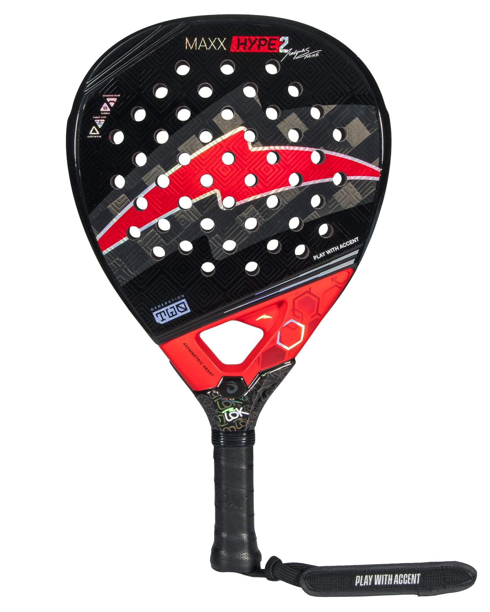 LOK Maxx Hype Gen 2 Padel Racket - Face