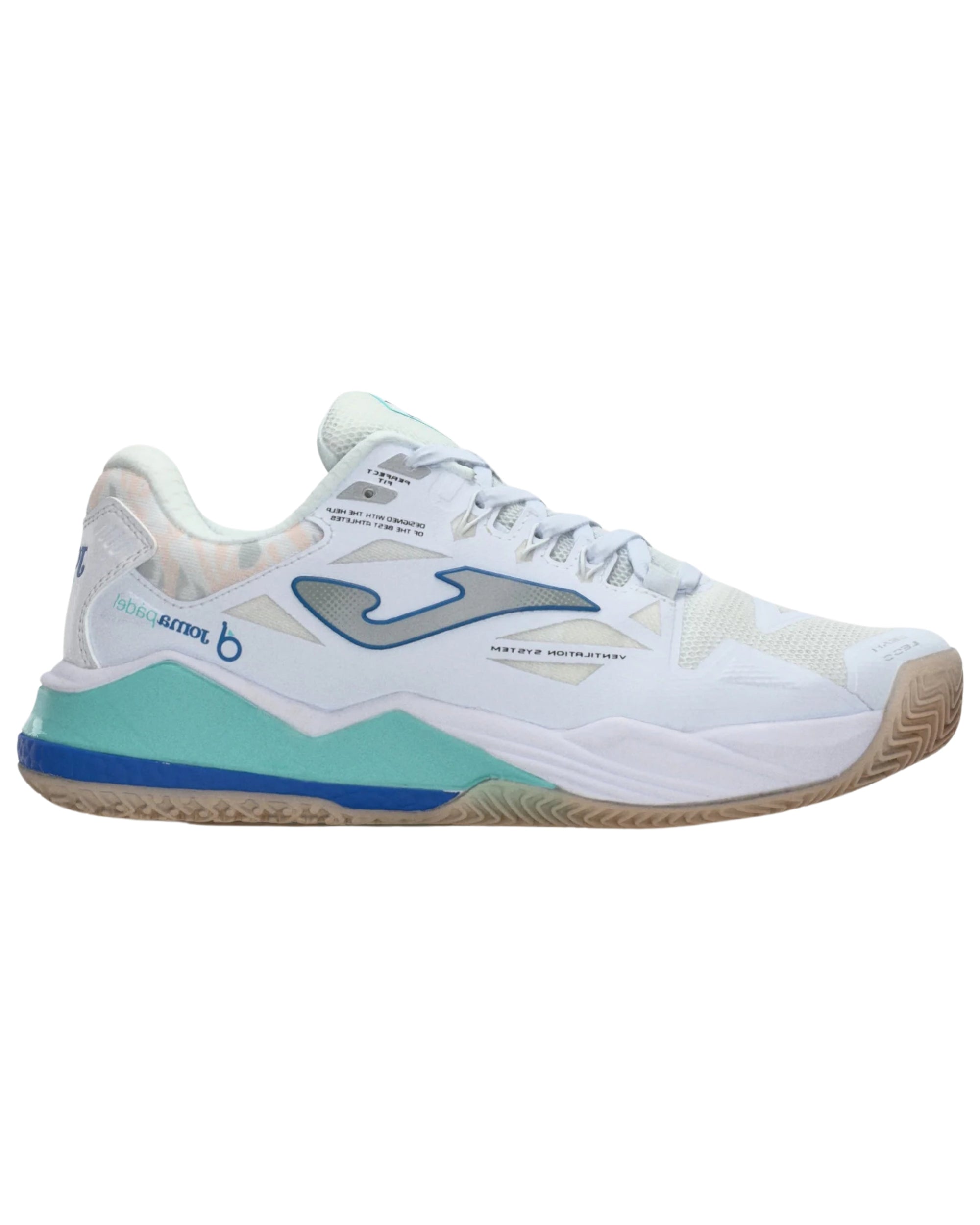 Joma SPIN Lady 2532 Padel Shoe - White - Cover