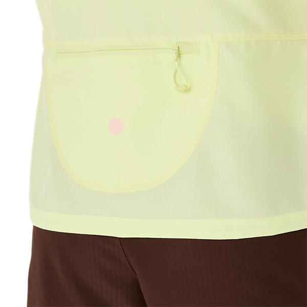 Asics NAGINO Run Adjustable Jacket Huddle Yellow