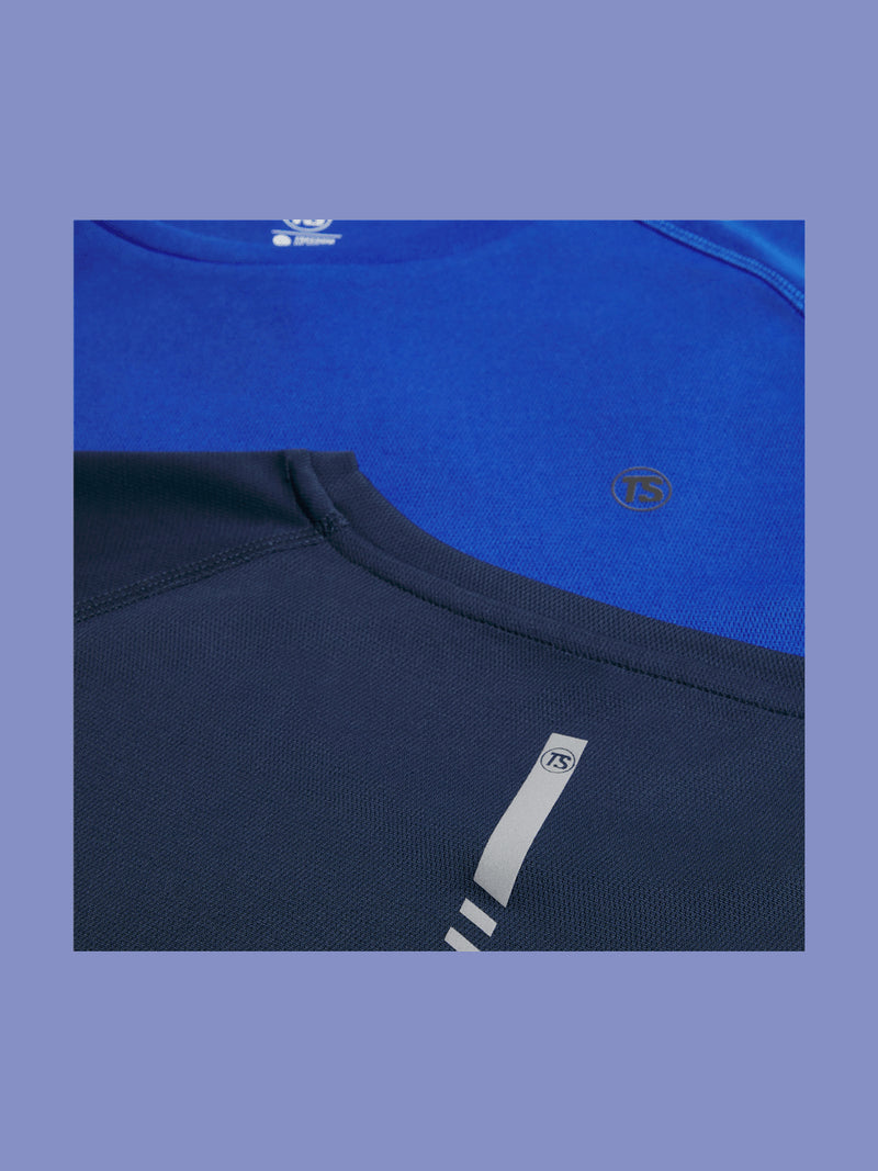 TS Men's Dri-Tech Navy Performance Top: Moisture-Wicking, Quick-Dry Active Tee