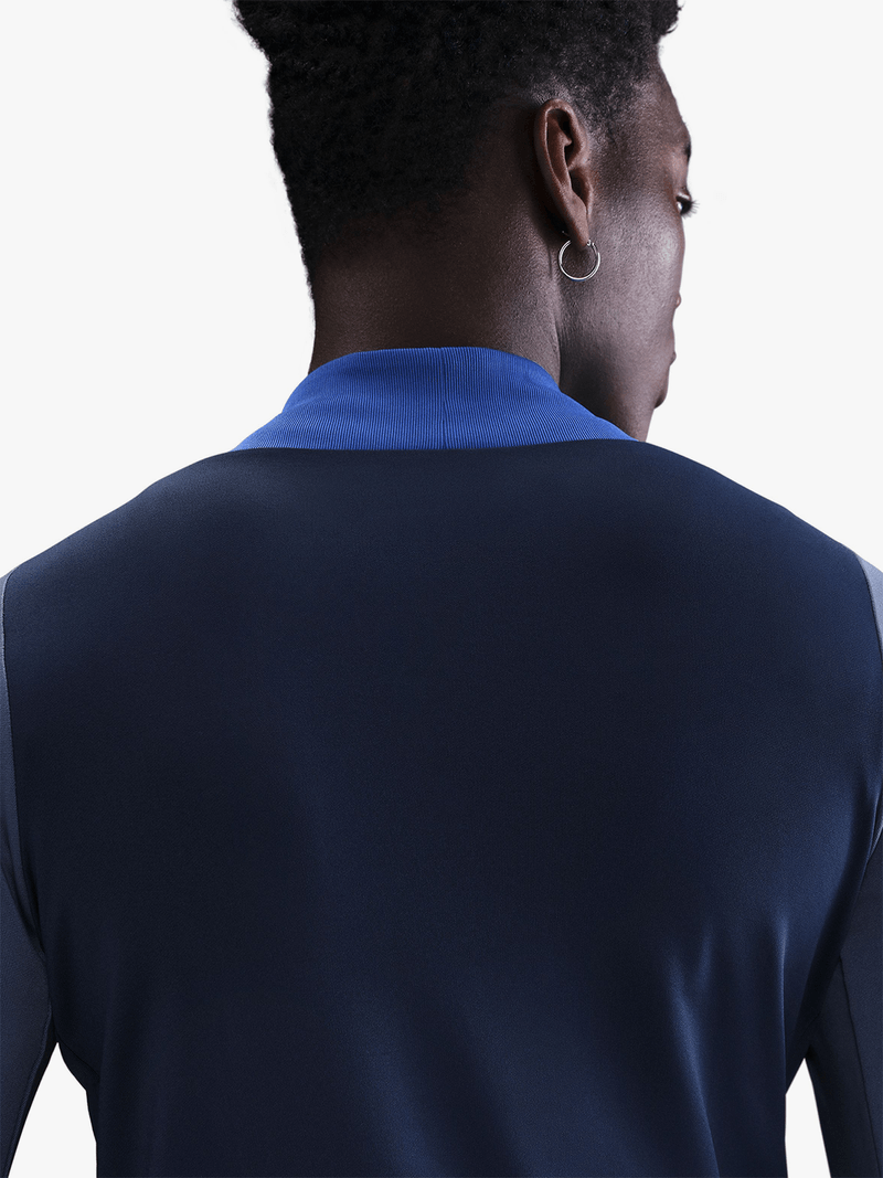 Nike Men's PSG Dri-Fit Strike Navy Soccer Training Top with Thumbholes