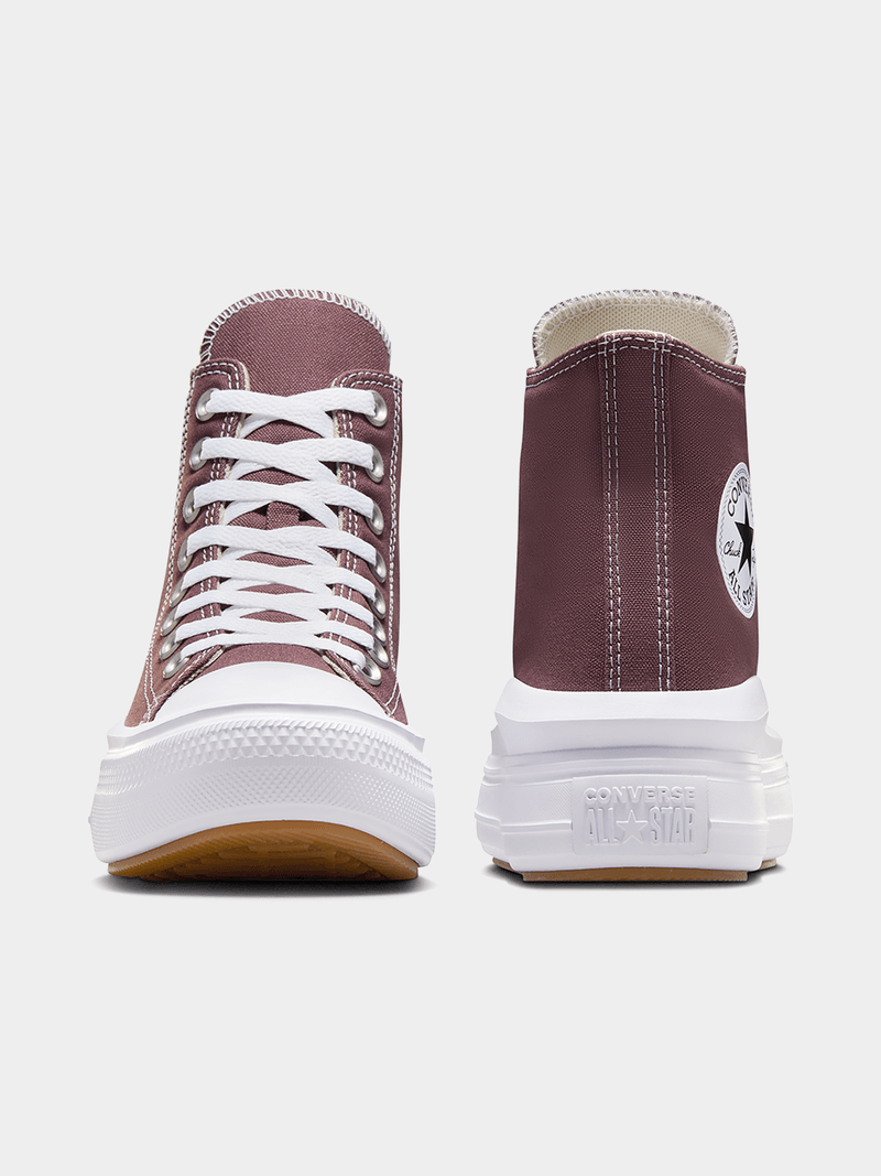 Converse Women's Chuck Taylor All Star Move Platform Sneakers - Brown White Elevated Style
