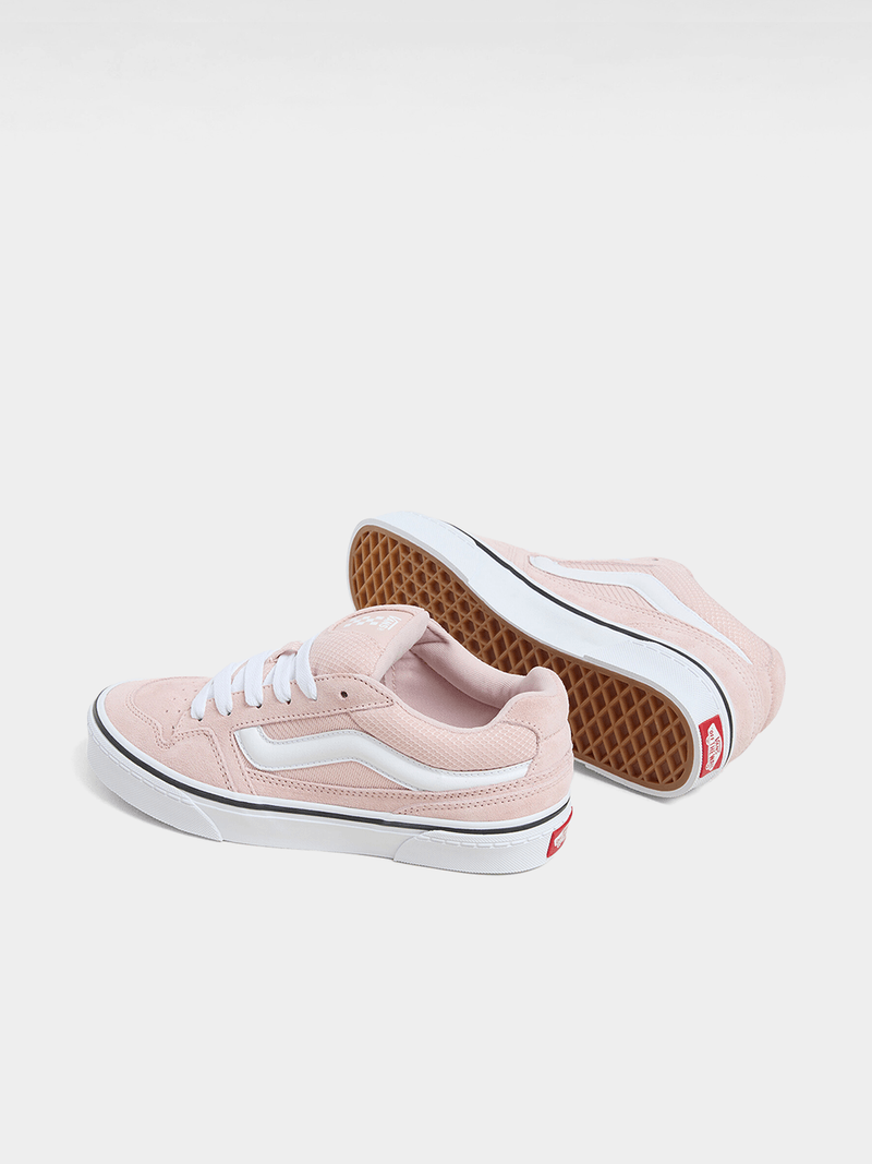 Vans Women's Caldrone Suede Sepia Rose Skate Sneakers - Padded Comfort