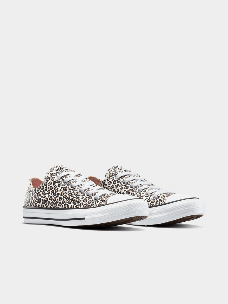 Converse Women's Chuck Taylor All Star Ox Low-Top Canvas Leopard Sneakers