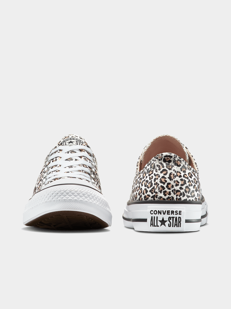 Converse Women's Chuck Taylor All Star Ox Low-Top Canvas Leopard Sneakers
