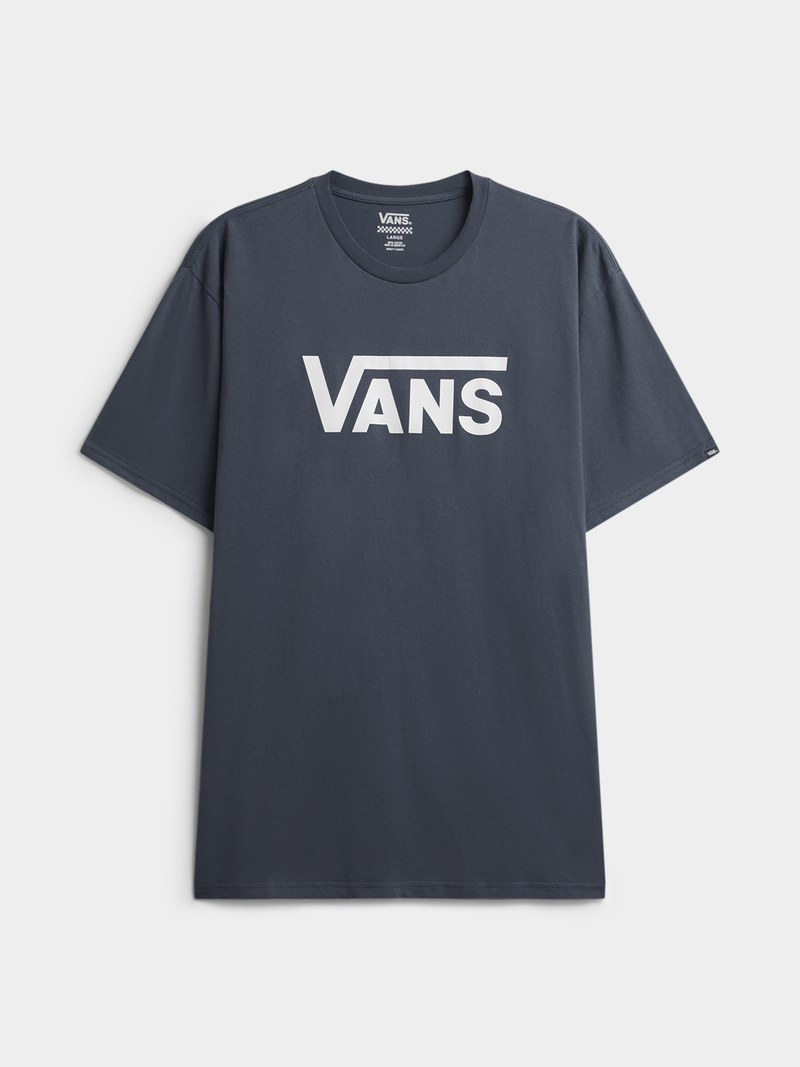 Vans Men's Classic Indigo Marshmallow Short Sleeve Crew Neck T-Shirt