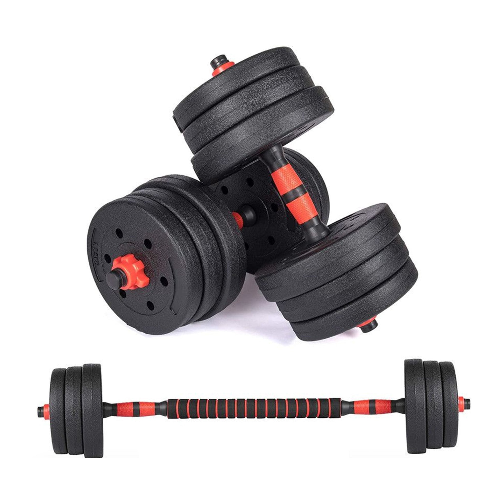 20KG VINYL BARBELL & DUMBBELL SET