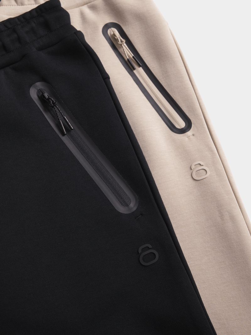 TS Men's Studio-Tech Black Jogger Pants with Side Popper Closures