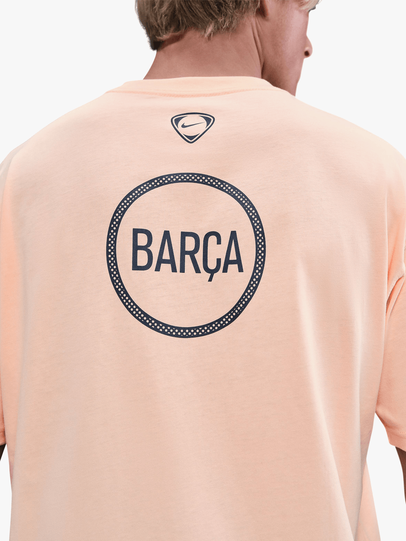Nike Men's FC Barcelona T90 Remix Mango Tee - Retro Football Style
