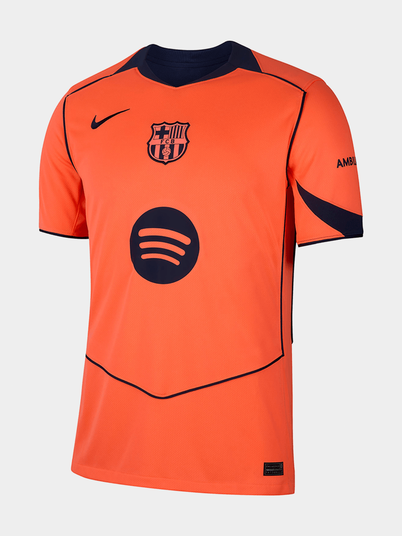 Nike Men's Barcelona 3rd 25/26 Mango Navy Stadium Soccer Jersey