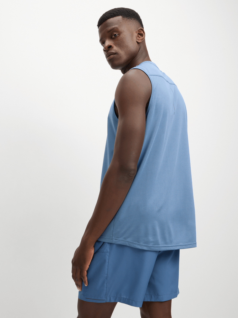 Men's Legacy Periwinkle Performance Muscle Hugger Athletic Vest Tank Top