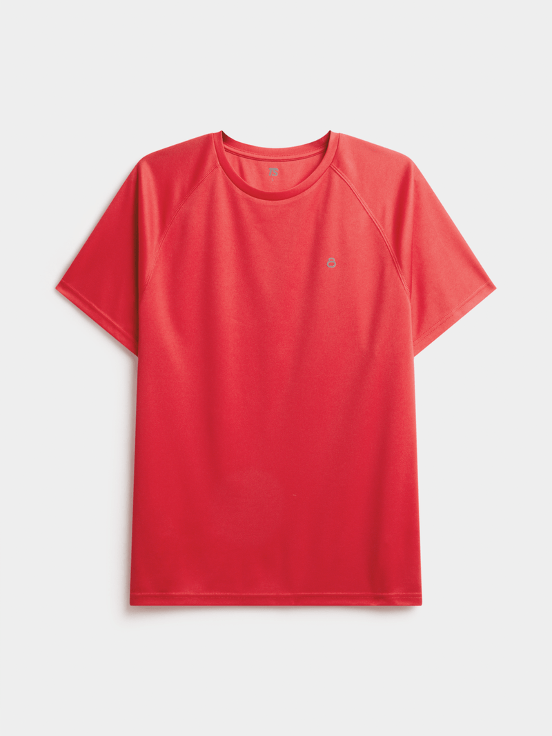 TS Men's Legacy Red Active Tee: Moisture-Wicking, UV Protection, Reflective Comfort.