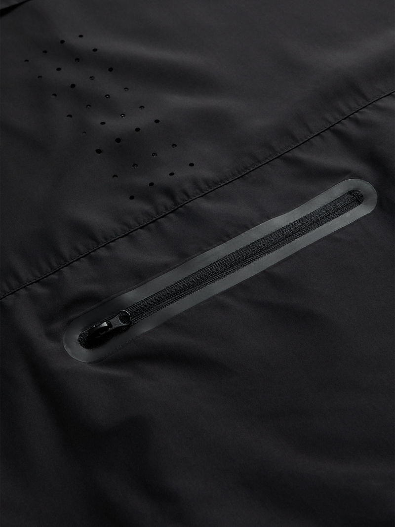 TS Men's Summit Race Day Black Performance Jacket - Lightweight, Quick Dry, Reflective