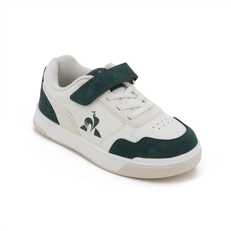 Court Breaker Pre School Sneakers Optical White Green - Le Coq Sportif