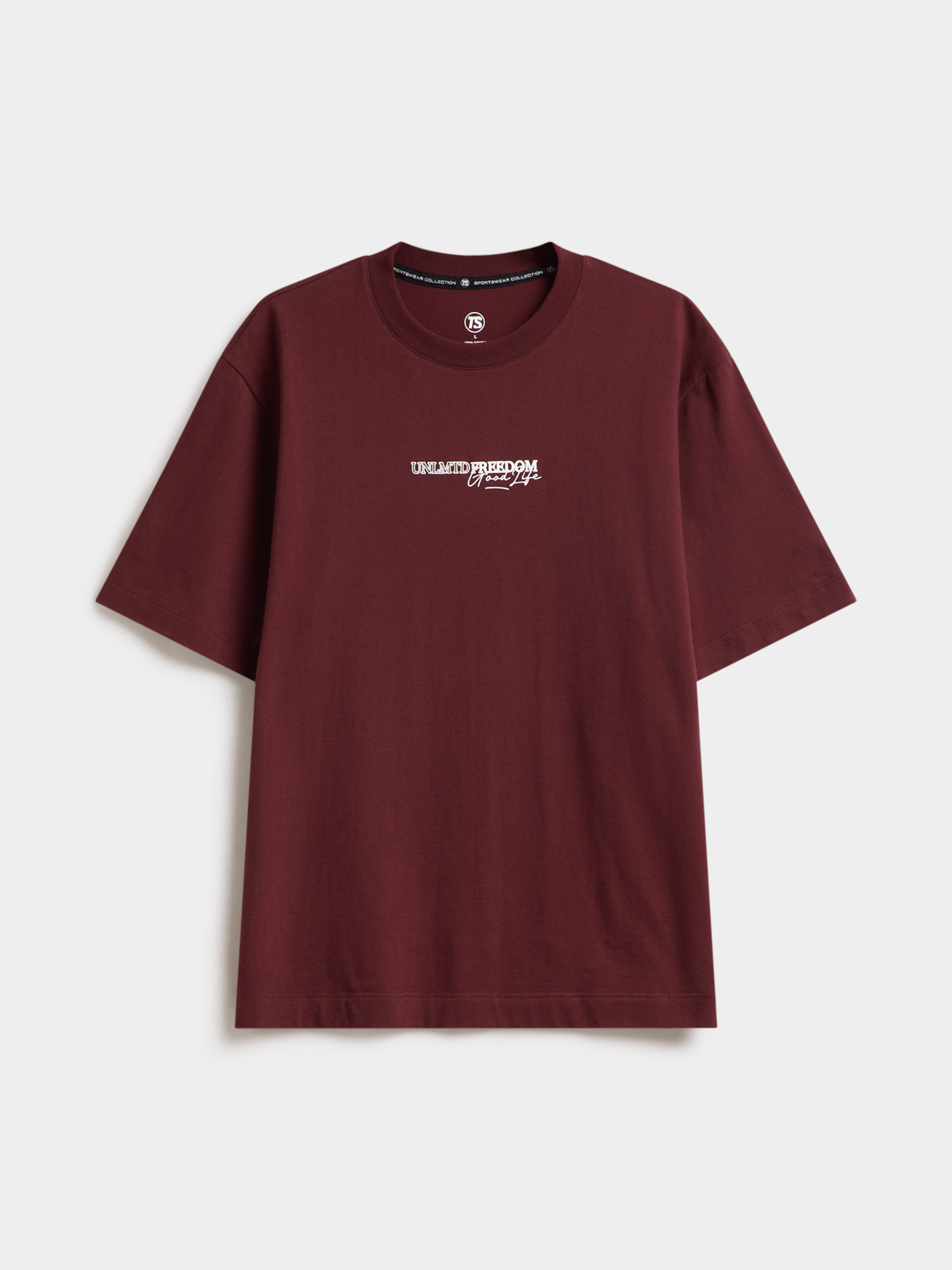 Men's Stylish Maroon Graphic Tee: Premium Cotton Comfort, Short Sleeve Casual Top