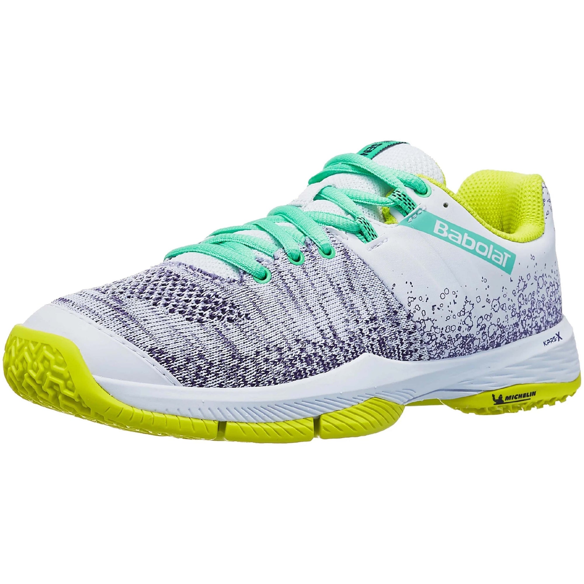 Babolat Sensa Women Padel Shoes - White/Lime - Outside