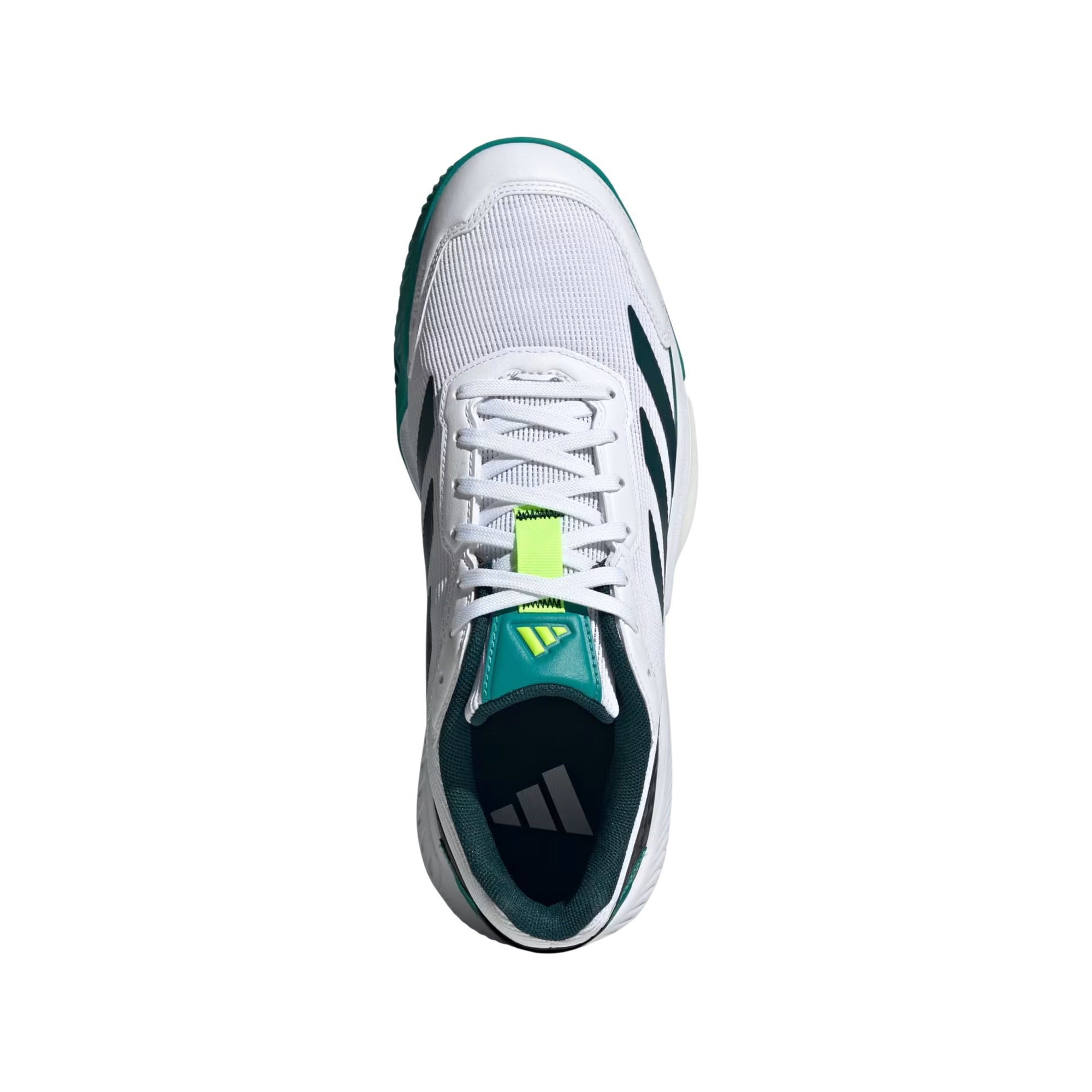 Adidas Courtquick Padel Shoes - White/Aurora Ivy - Top