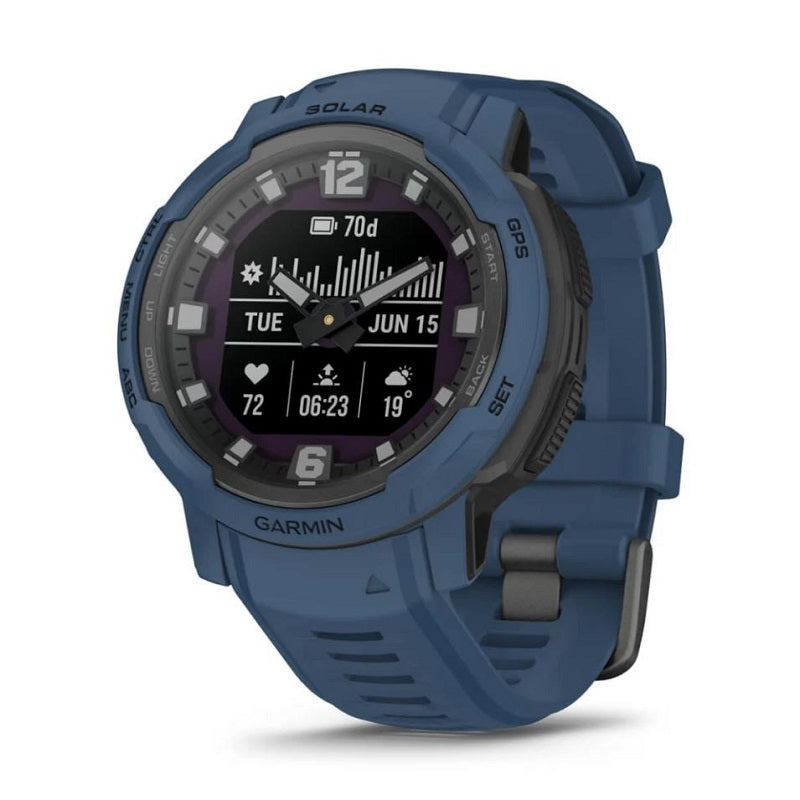 Garmin Instinct Crossover Solar GPS Multisport Watch: Rugged Outdoor Navigation, Fitness Tracker