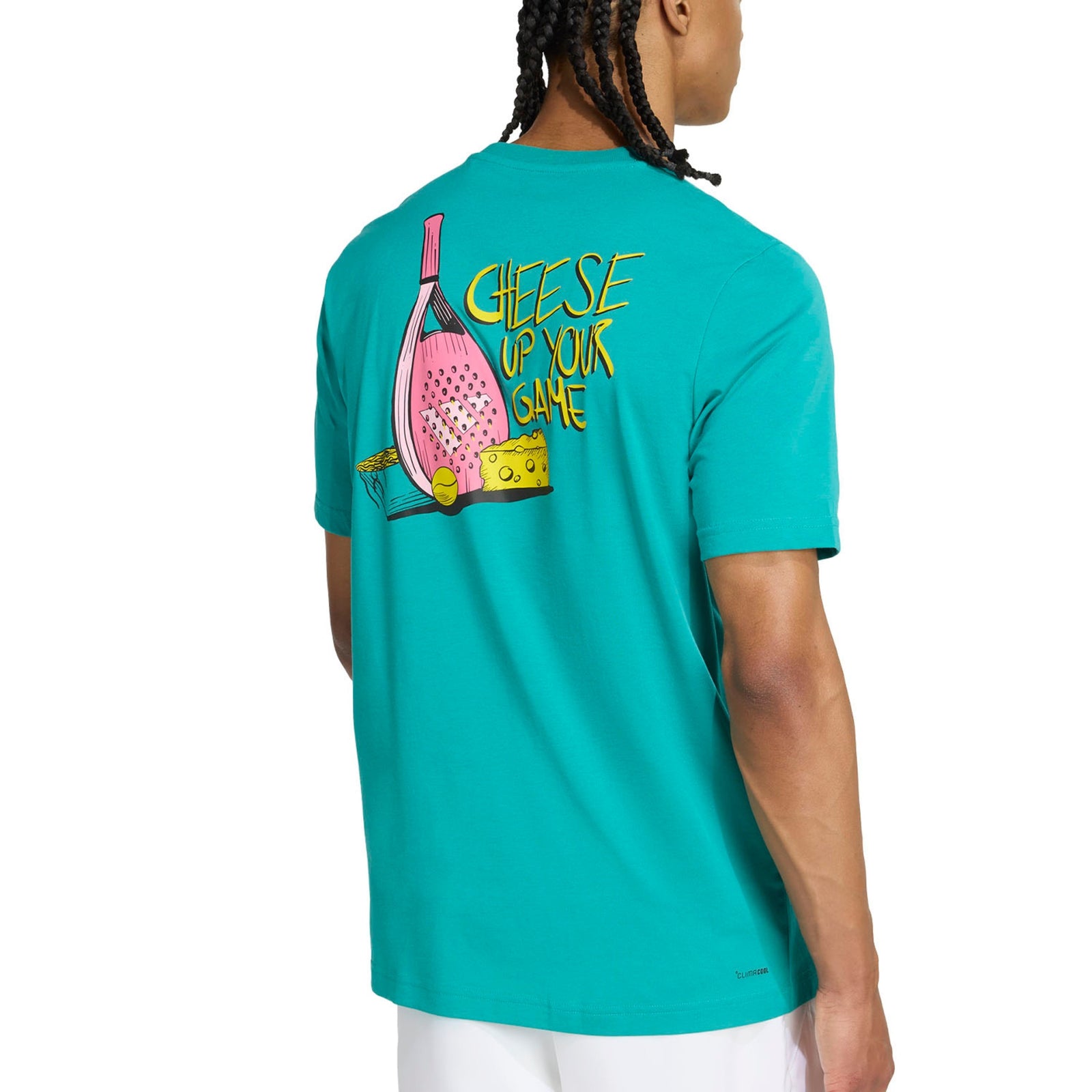 Adidas Padel Category Graphic Tee - Pure Teal - Cover