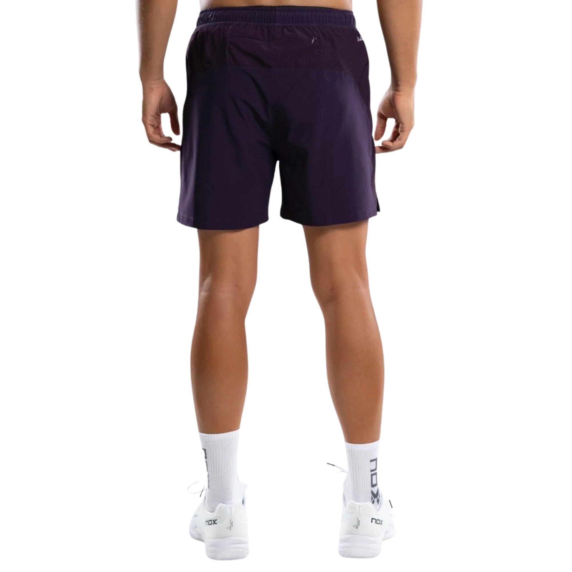 NOX Men's Pro Deep Purple Padel Shorts - Back