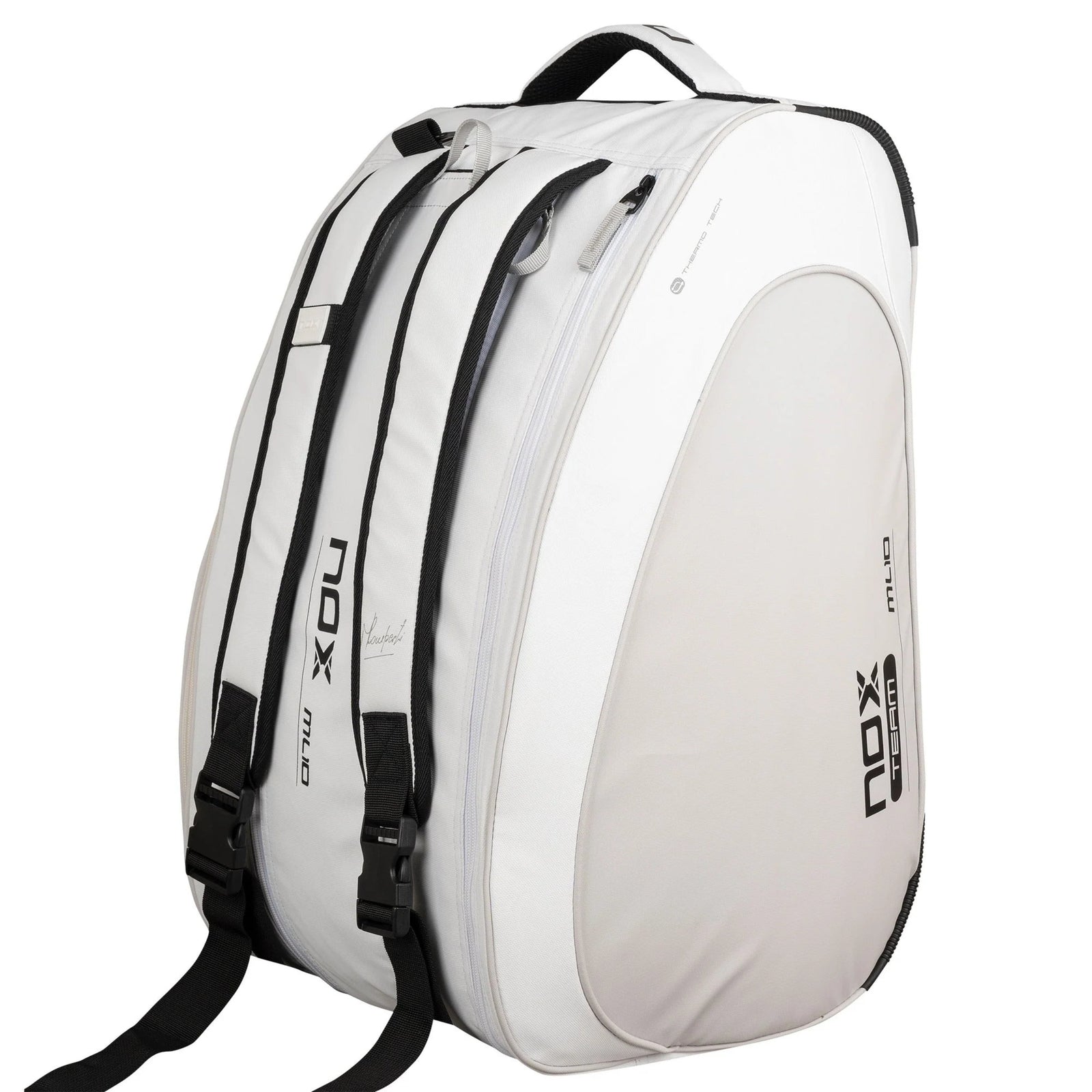 NOX ML10 Team Padel Bag - White/Grey - Cover
