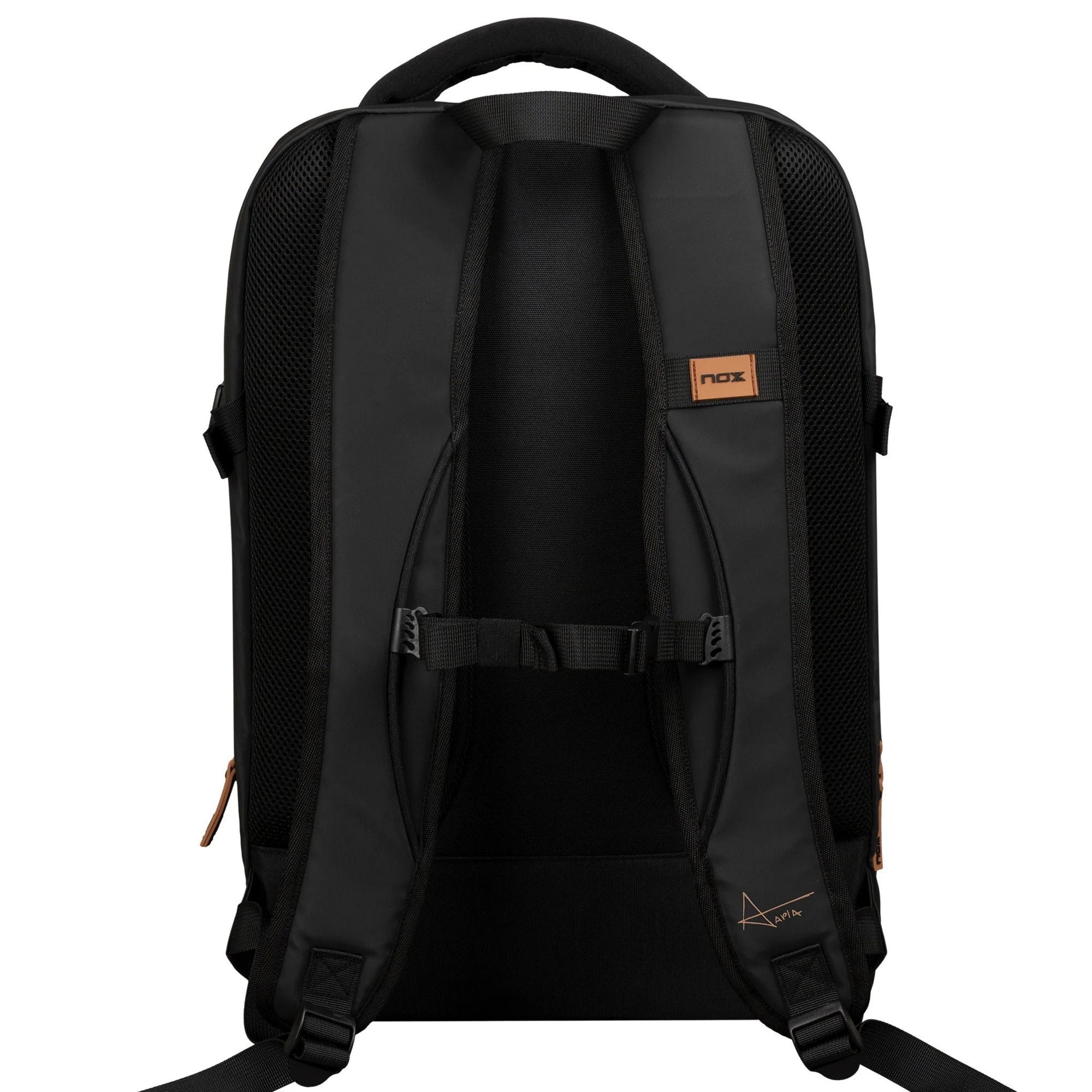 NOX Luxury Open Series Backpack - Black/Brown - Straps