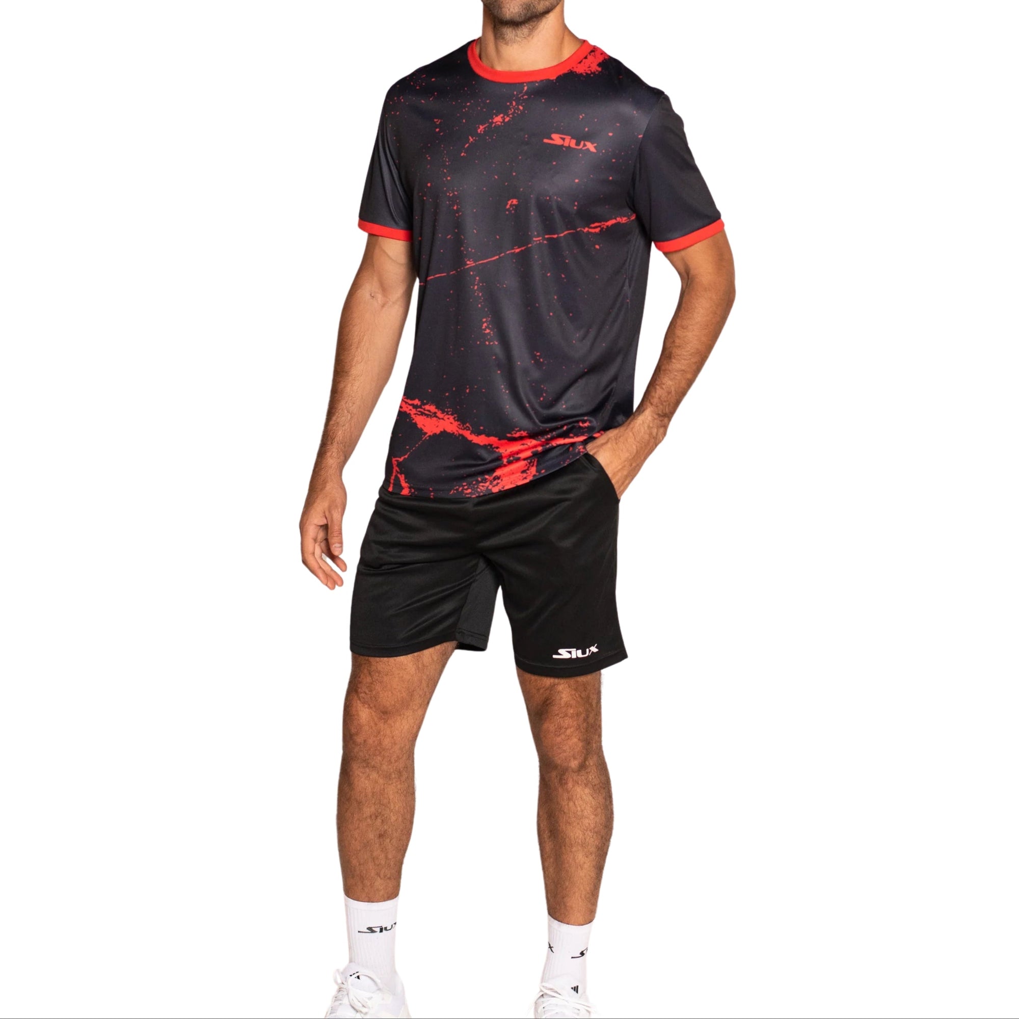 Siux Splash Men's T-Shirt - Black - Front