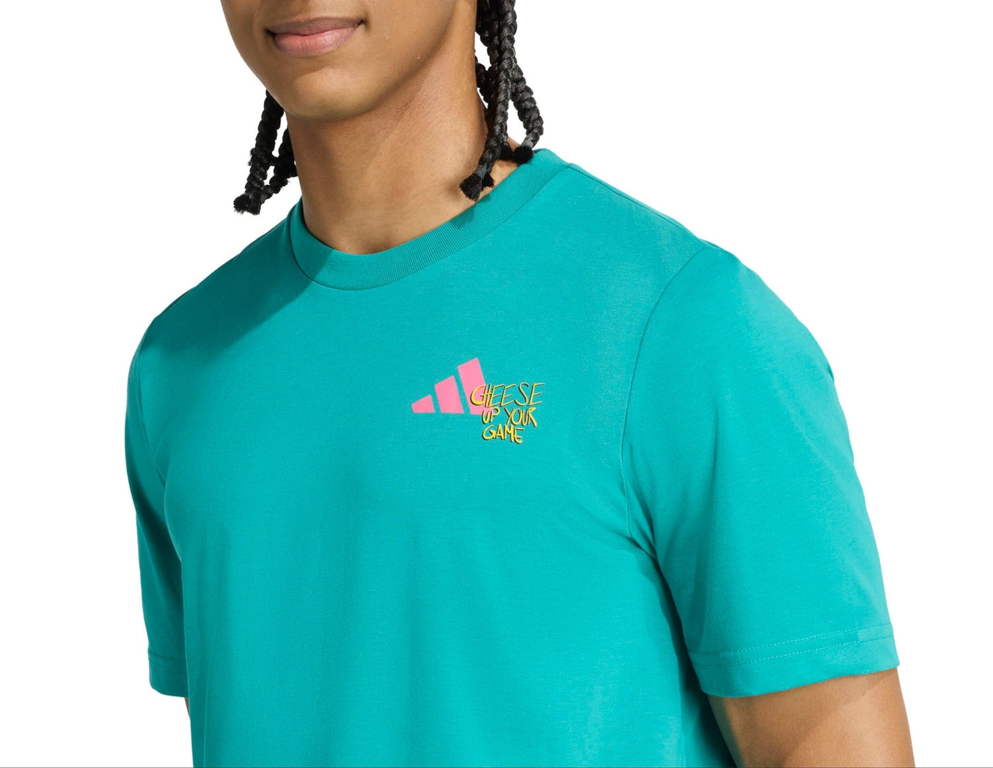 Adidas Padel Category Graphic Tee - Pure Teal - Logo