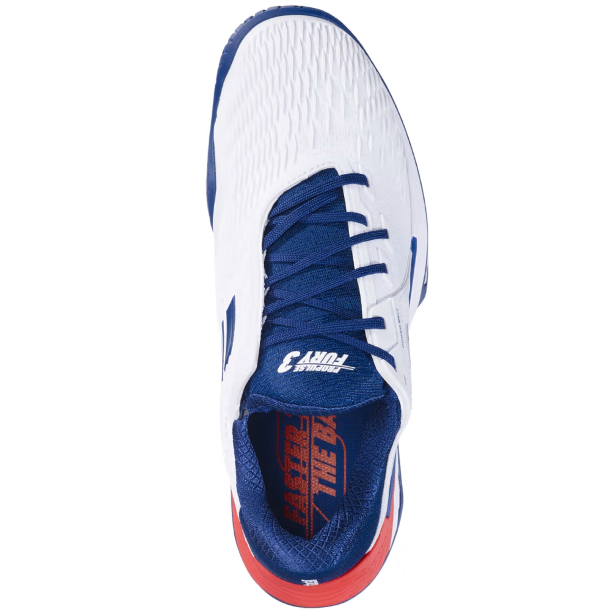 Babolat Propulse Fury 3 All Court Shoes - White/Blue - Top