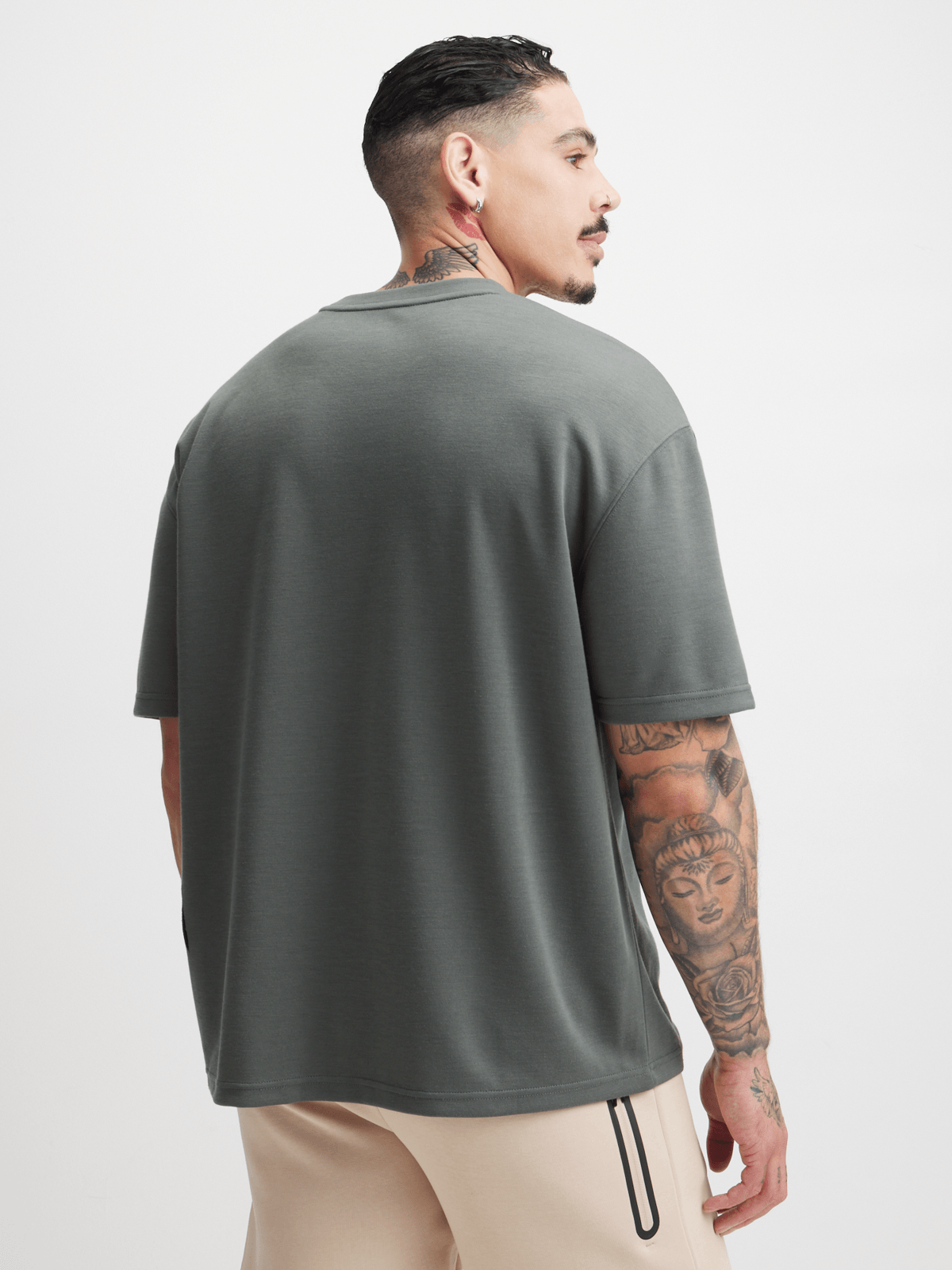 TS Men's Premium Tonal Fatigue Tee - Soft Interlock Fabric for Training & Style