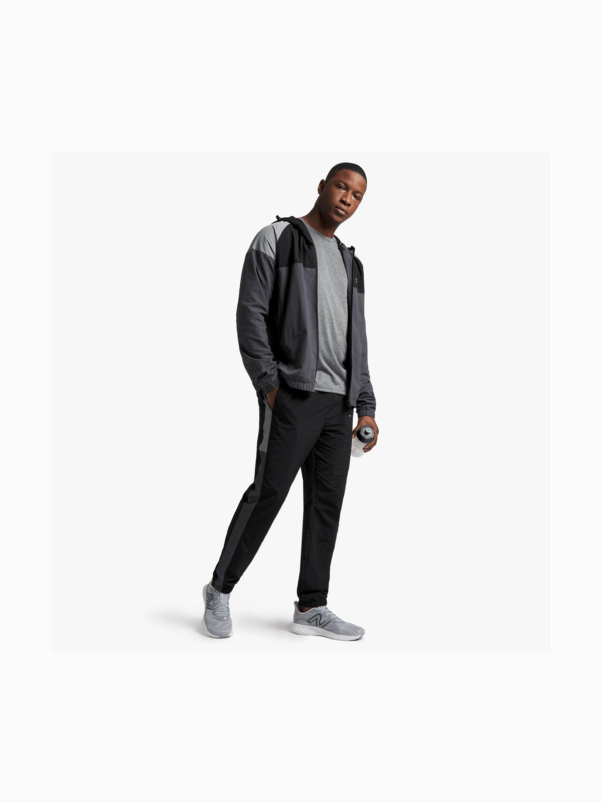 TS Men's Dri-Tech Grey Melange Performance Top – Stay Dry, Visible, Comfortable