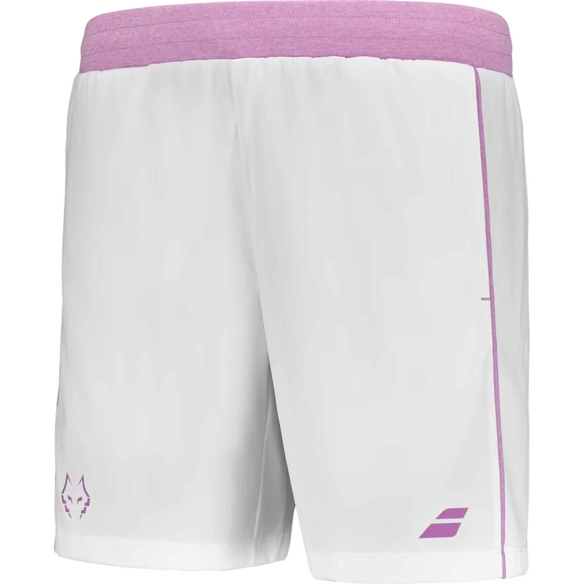 Babolat Lebron Padel Shorts - White/Pink - Left