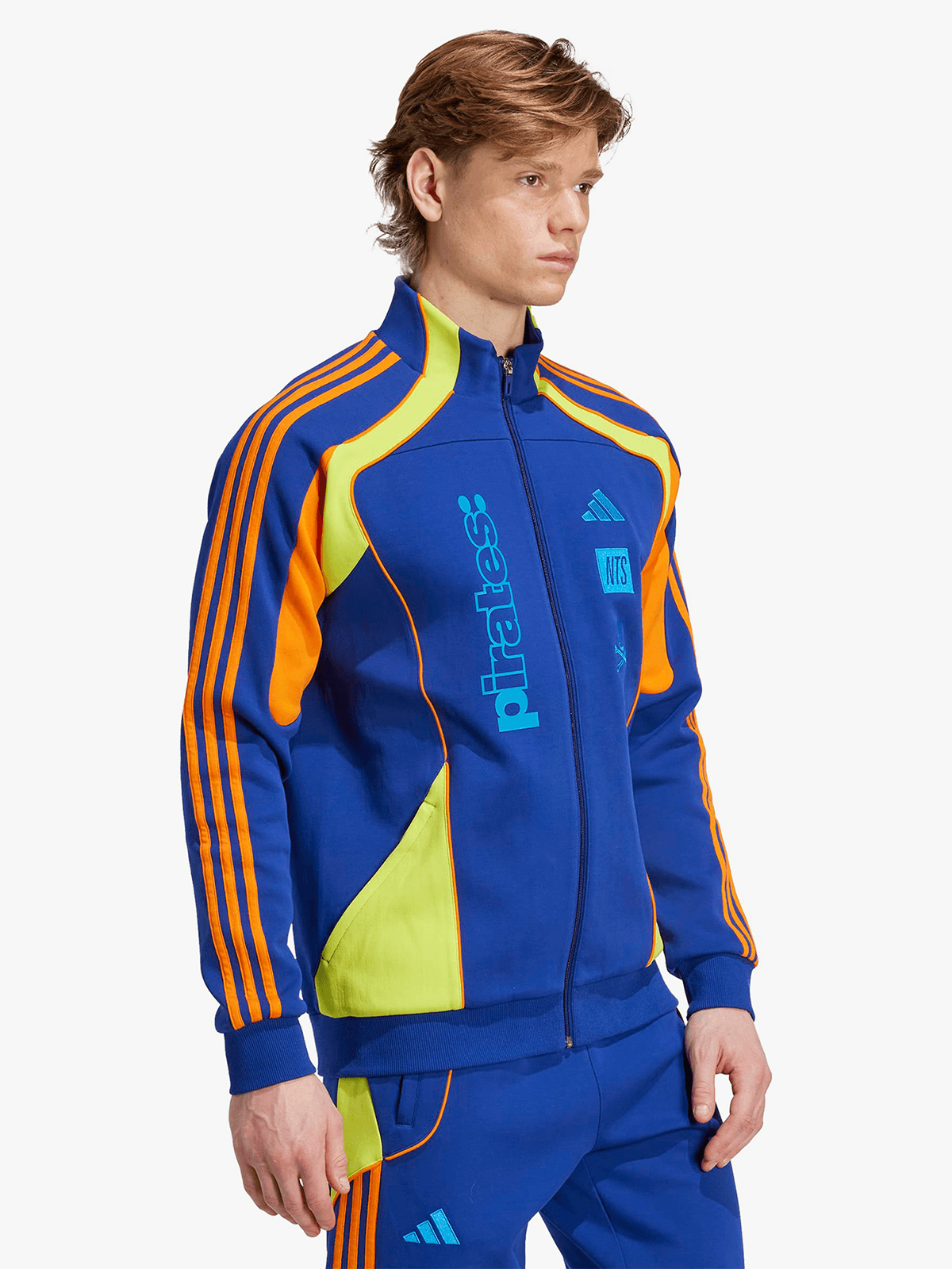 adidas Men's Orlando Pirates NTS UBP Full-Zip Navy Orange Track Jacket