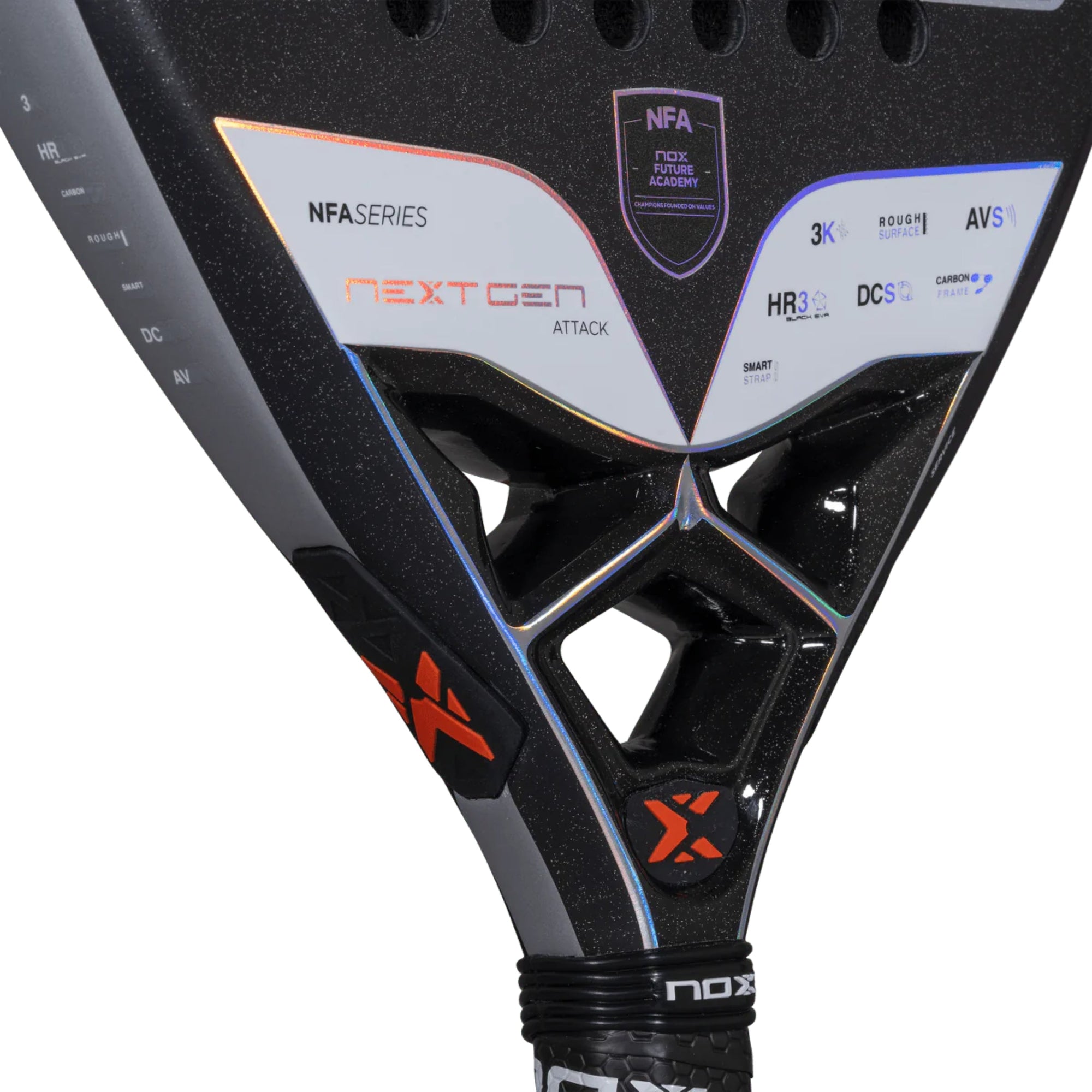 NOX Nextgen Pro Attack 3K Padel Racket - Heart
