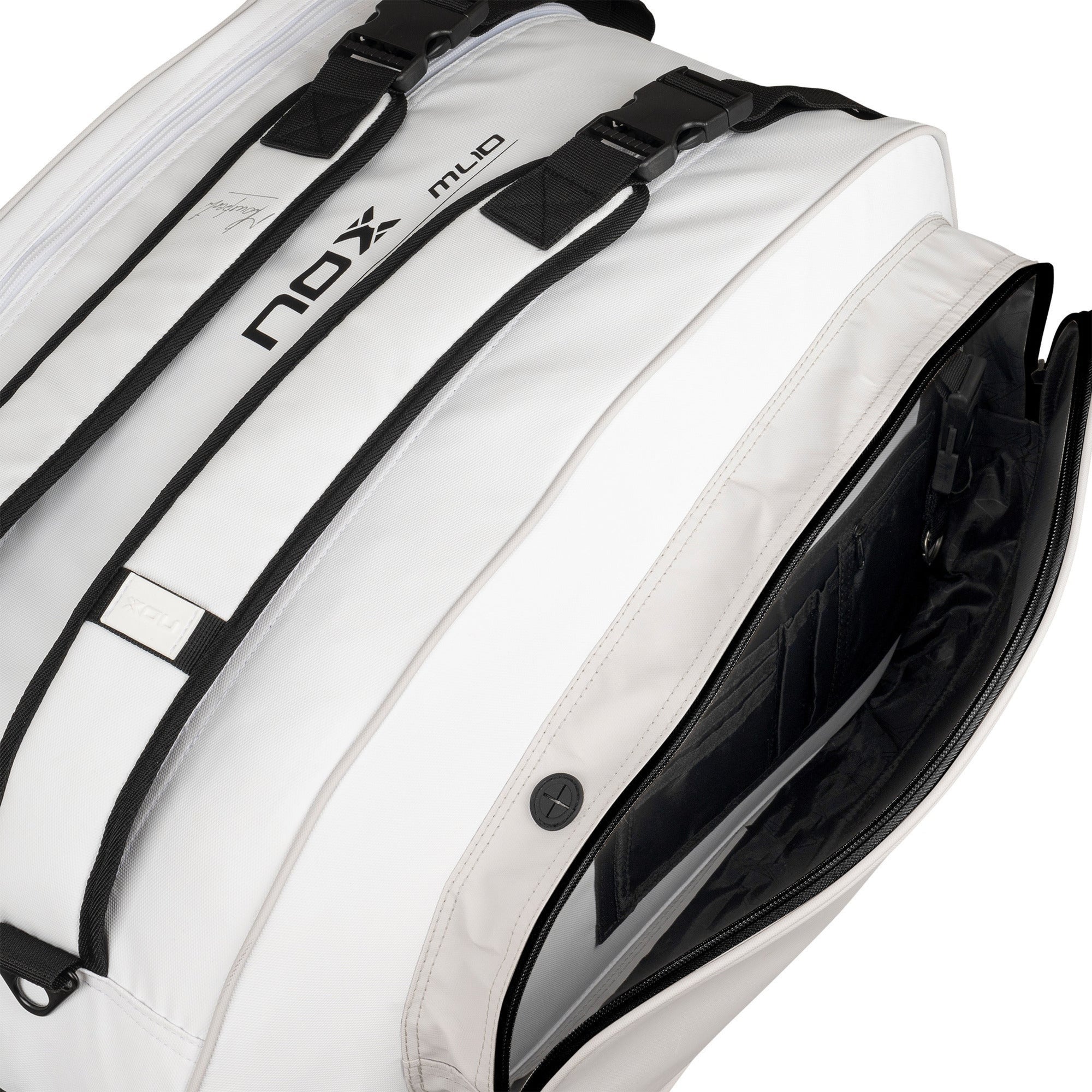 NOX ML10 Team Padel Bag - White/Grey - Zoom