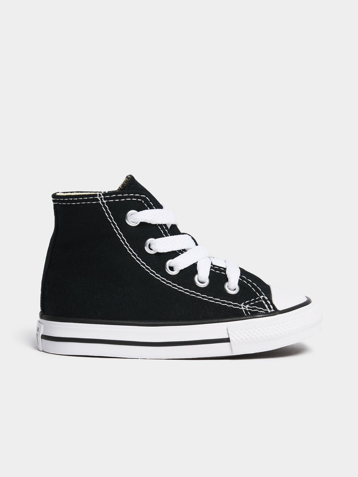 Classic Converse Junior Infant All Star Black/White Canvas High-Top Sneakers