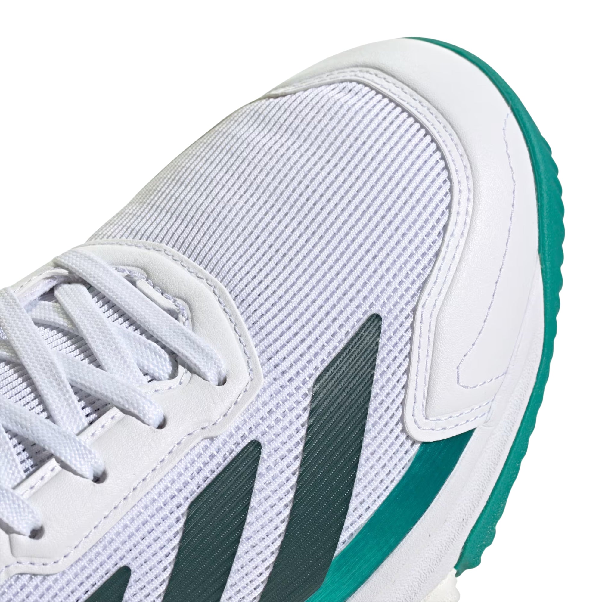 Adidas Courtquick Padel Shoes - White/Aurora Ivy - Toe