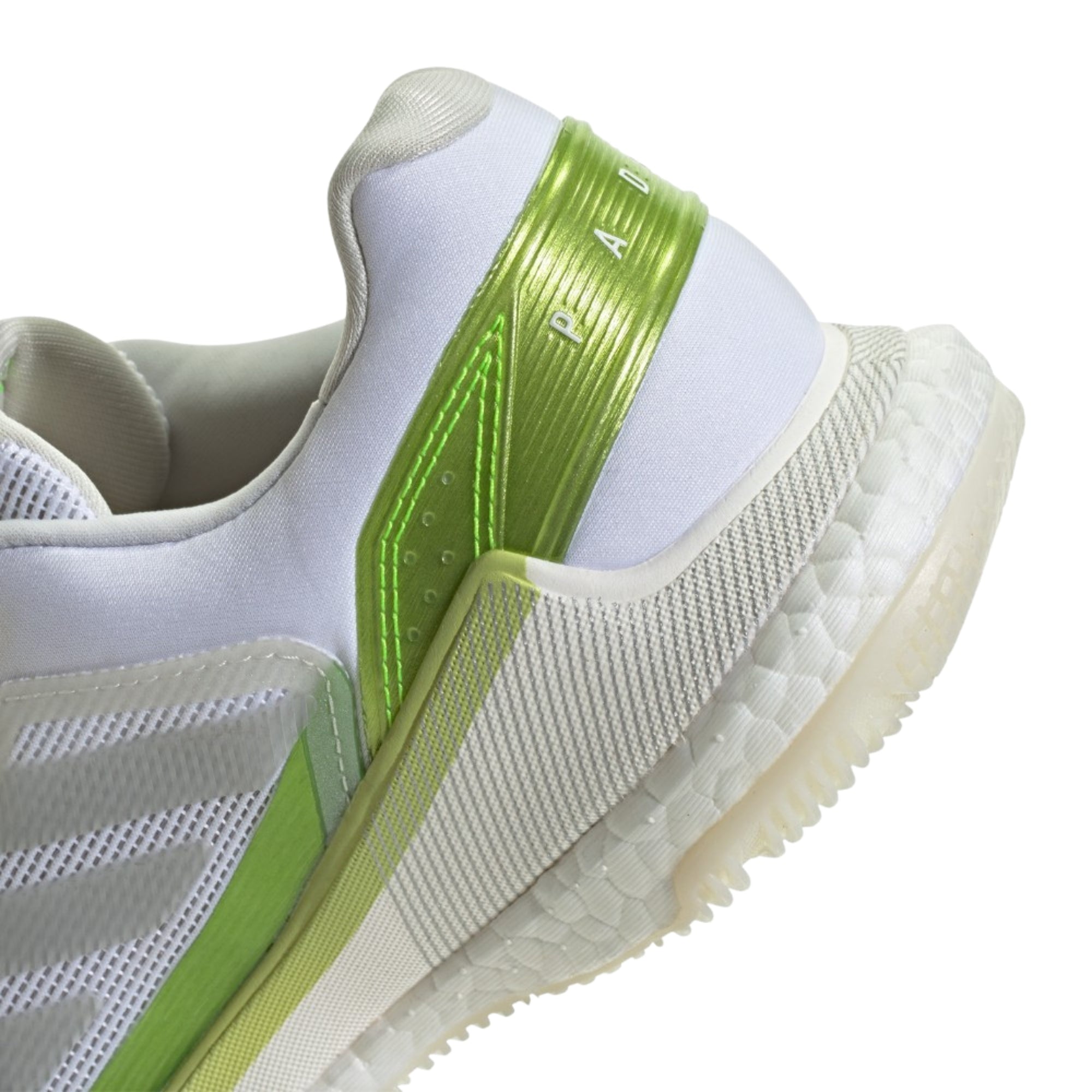 Adidas Crazyquick Boost W Padel Shoes - White/Lucid Lemon - Zoom