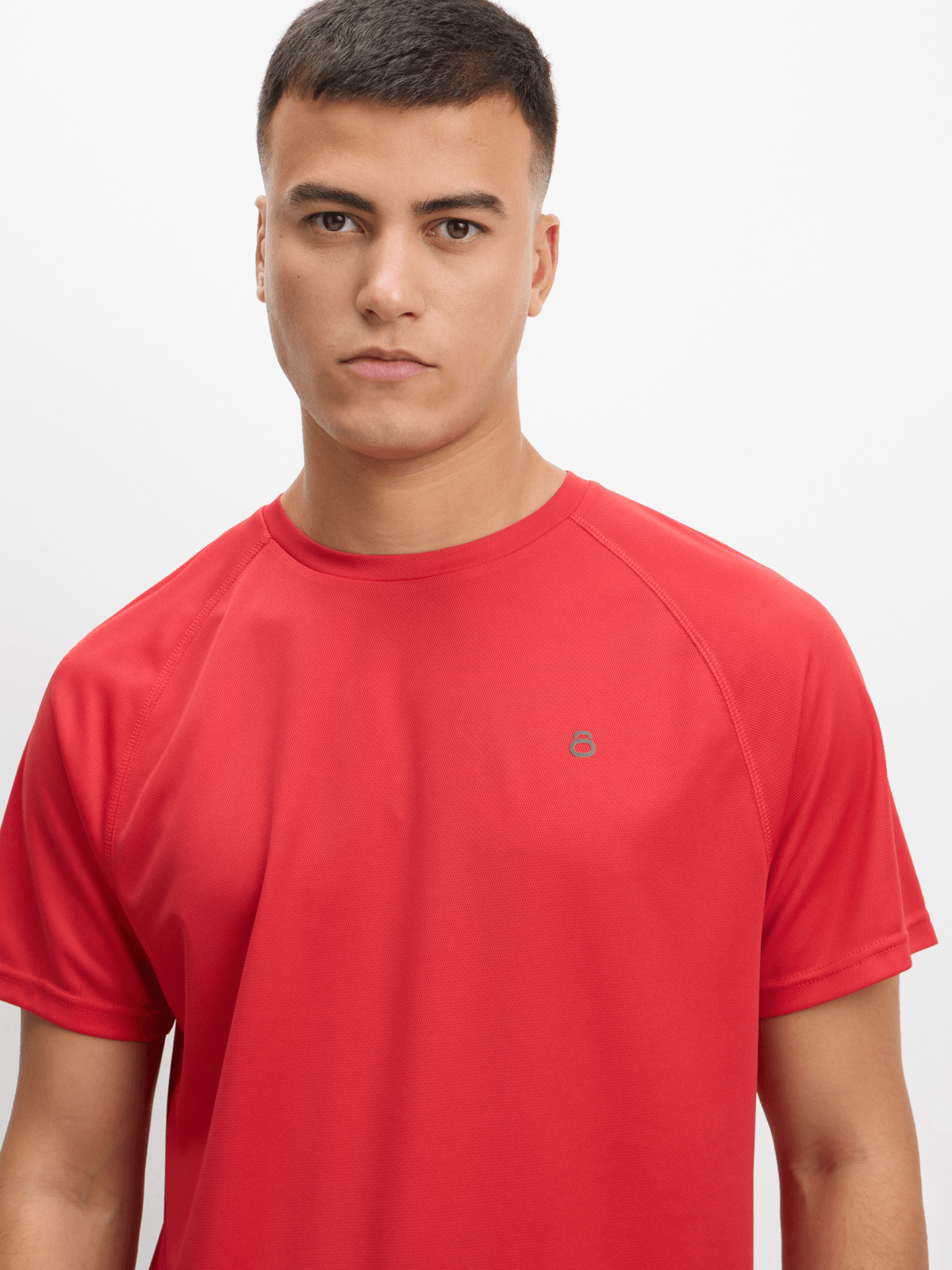 TS Men's Legacy Red Active Tee: Moisture-Wicking, UV Protection, Reflective Comfort.