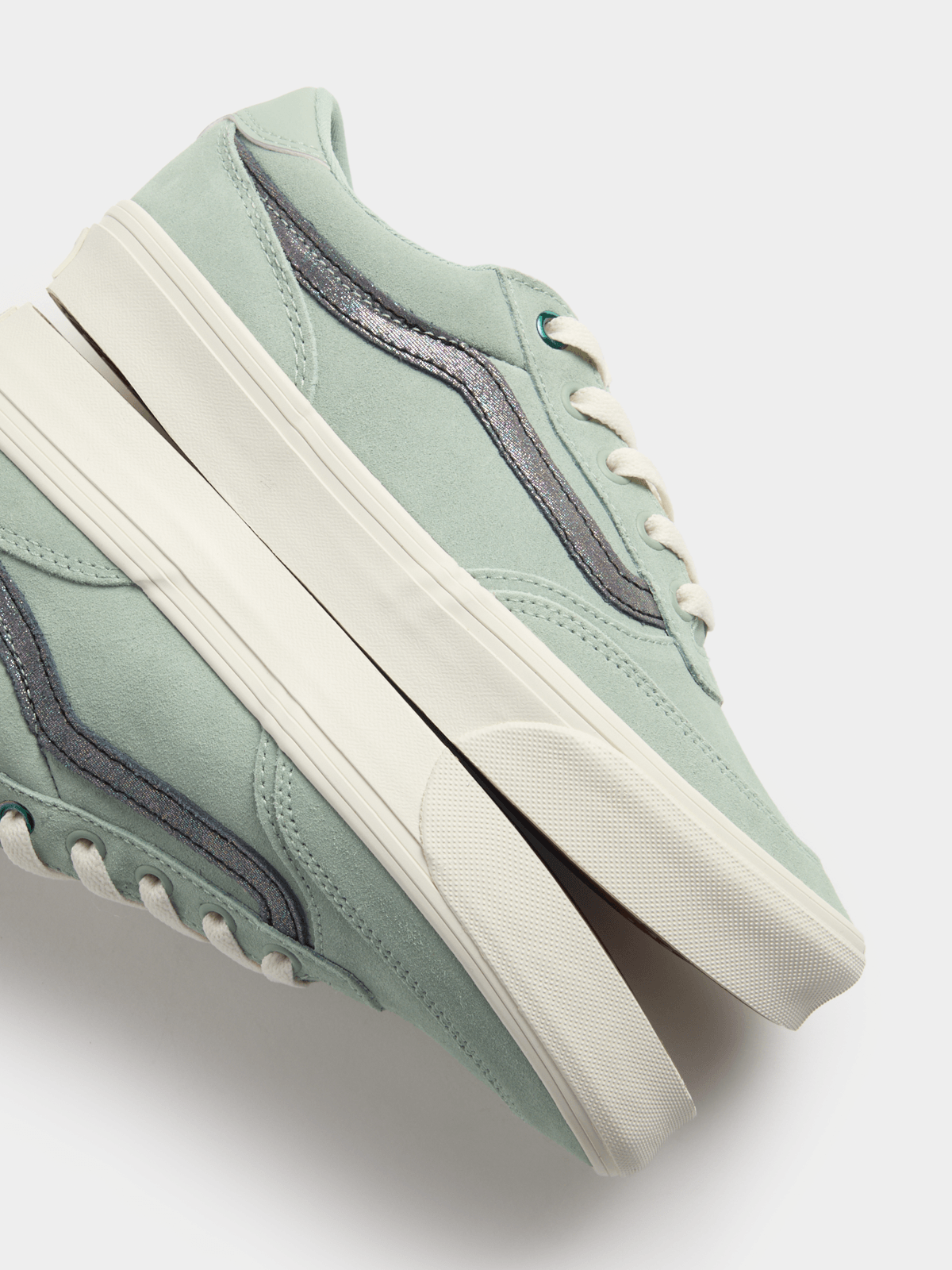 Vans Women's Brooklyn Olive Green/Grey Canvas Sneakers - Comfortable Skate Style