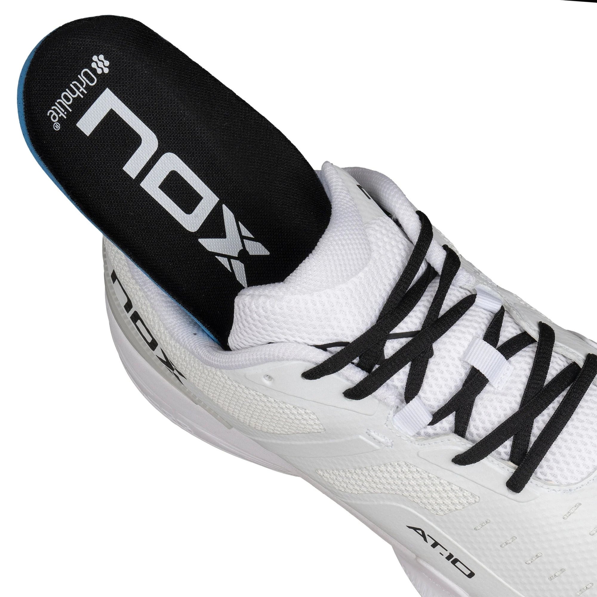 NOX AT10 Pro Padel Shoes - White Insole