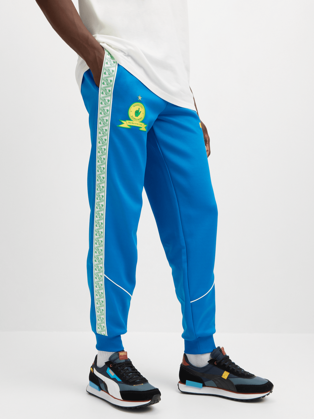 Puma Mamelodi Sundowns King Anthem Blue Track Pants - Lightweight, Streamlined Fit